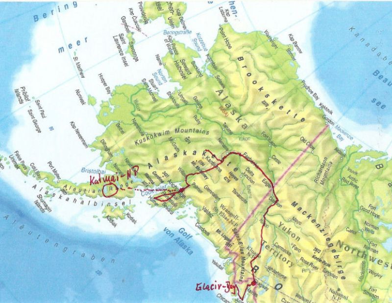 Route Kanada - Alaska